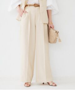 UNTITLED / アンタイトル パンツ | 【セットアップ可能】リネンライクキャンバス ワイドパンツ