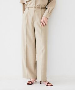 UNTITLED / アンタイトル パンツ | 【セットアップ可能】リネンライクキャンバス ワイドパンツ