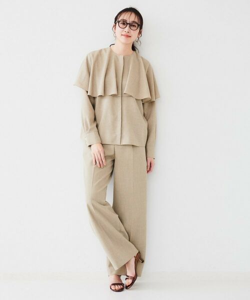 UNTITLED / アンタイトル パンツ | 【セットアップ可能】リネンライクキャンバス ワイドパンツ | 詳細10