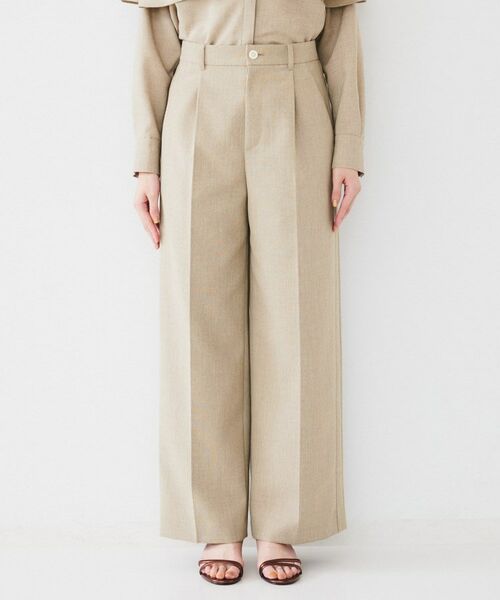 UNTITLED / アンタイトル パンツ | 【セットアップ可能】リネンライクキャンバス ワイドパンツ | 詳細13
