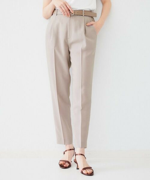 UNTITLED / アンタイトル パンツ | 【接触冷感/UV/セットアップ可能】ライトウェイト タックテーパードパンツ | 詳細11