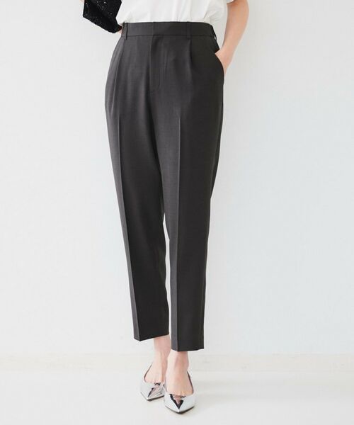 UNTITLED / アンタイトル パンツ | 【接触冷感/UV/セットアップ可能】ライトウェイト タックテーパードパンツ | 詳細2