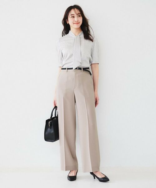 UNTITLED / アンタイトル パンツ | 【接触冷感/UV/セットアップ可能】ライトウェイト ワイドパンツ | 詳細13