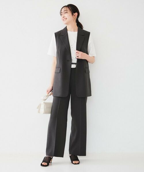 UNTITLED / アンタイトル パンツ | 【接触冷感/UV/セットアップ可能】ライトウェイト ワイドパンツ | 詳細4