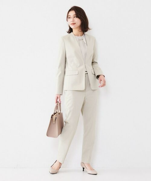 UNTITLED / アンタイトル パンツ | 【通勤スーツ】コットン混ジャージ テーパードパンツ | 詳細14