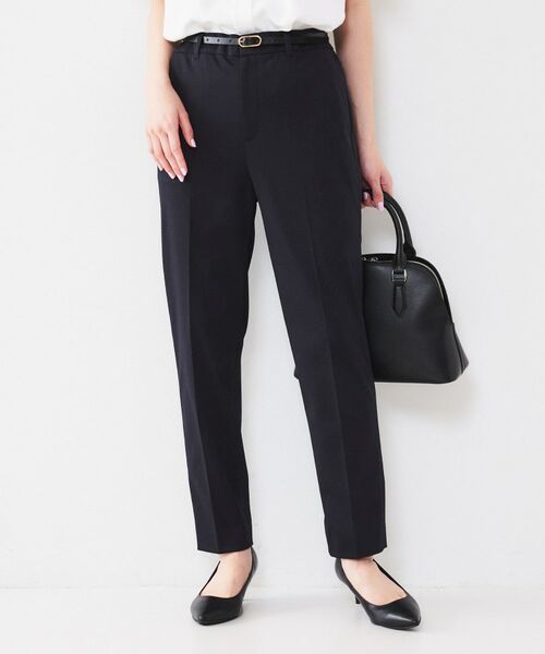 UNTITLED / アンタイトル パンツ | 【通勤スーツ】コットン混ジャージ テーパードパンツ | 詳細16