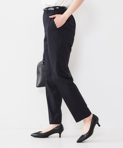 UNTITLED / アンタイトル パンツ | 【通勤スーツ】コットン混ジャージ テーパードパンツ | 詳細17
