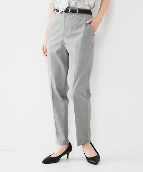 UNTITLED / アンタイトル パンツ | 【通勤スーツ】コットン混ジャージ テーパードパンツ | 詳細2