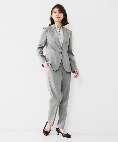 UNTITLED / アンタイトル パンツ | 【通勤スーツ】コットン混ジャージ テーパードパンツ | 詳細4