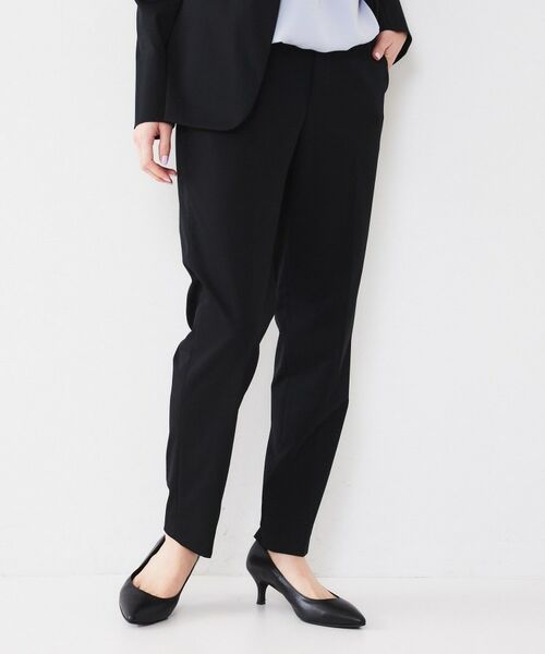 UNTITLED / アンタイトル パンツ | 【通勤スーツ】コットン混ジャージ テーパードパンツ | 詳細6