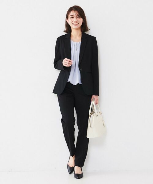 UNTITLED / アンタイトル パンツ | 【通勤スーツ】コットン混ジャージ テーパードパンツ | 詳細8