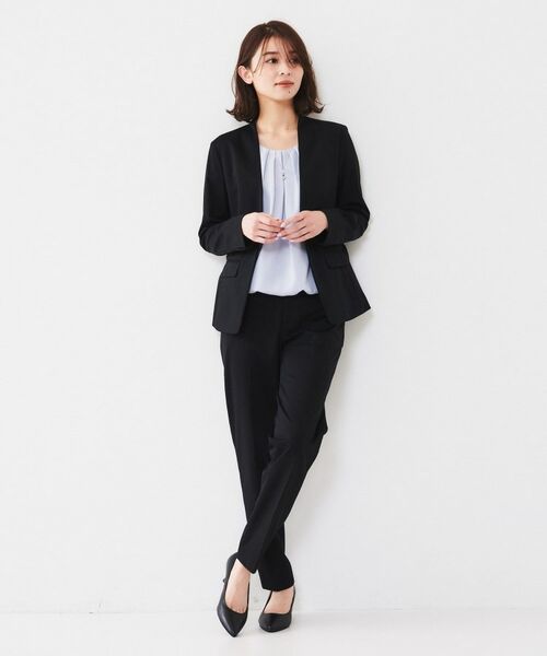 UNTITLED / アンタイトル パンツ | 【通勤スーツ】コットン混ジャージ テーパードパンツ | 詳細9