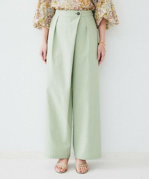 パンツ mint GL42472A]gold(ゴールド) RECYCLED WASTE SUVIN COTTON YARN