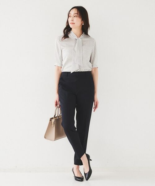 UNTITLED / アンタイトル ショート・ハーフ・半端丈パンツ | 【セットアップ可能】リネンライク テーパードパンツ | 詳細16