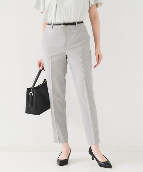 UNTITLED / アンタイトル ショート・ハーフ・半端丈パンツ | 【セットアップ可能】リネンライク テーパードパンツ | 詳細2