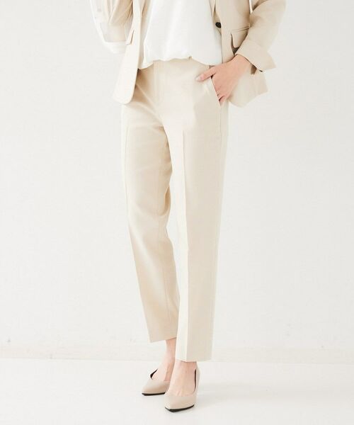 UNTITLED / アンタイトル ショート・ハーフ・半端丈パンツ | 【セットアップ可能】リネンライク テーパードパンツ | 詳細9