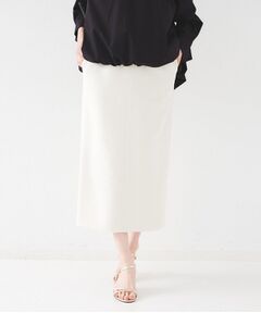 UNTITLED / アンタイトル スカート | 【後ろウエストゴム/洗える】ストレッチ ナロースカート