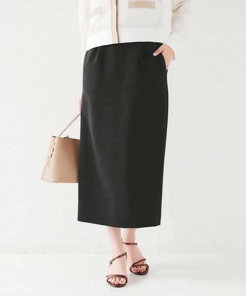 UNTITLED / アンタイトル スカート | 【後ろウエストゴム/洗える】ストレッチ ナロースカート | 詳細2