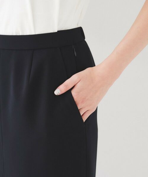 UNTITLED / アンタイトル スカート | 【後ろウエストゴム/洗える】ストレッチ ナロースカート | 詳細24