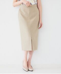 UNTITLED / アンタイトル スカート | 【セットアップ可能】リネンライクキャンバス ペンシルスカート