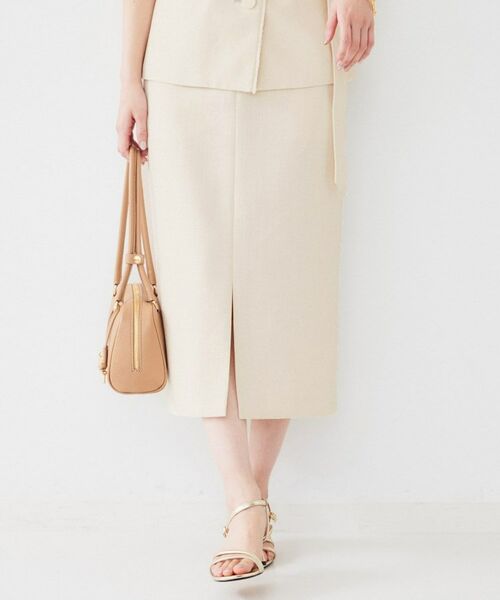UNTITLED / アンタイトル スカート | 【セットアップ可能】リネンライクキャンバス ペンシルスカート | 詳細2