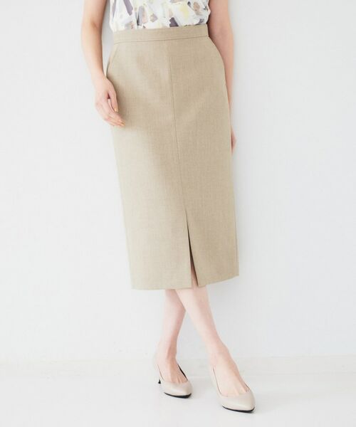 UNTITLED / アンタイトル スカート | 【セットアップ可能】リネンライクキャンバス ペンシルスカート | 詳細7