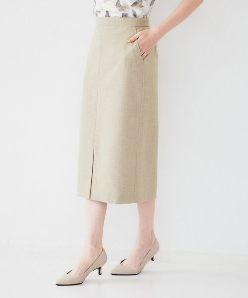 UNTITLED / アンタイトル スカート | 【セットアップ可能】リネンライクキャンバス ペンシルスカート | 詳細8