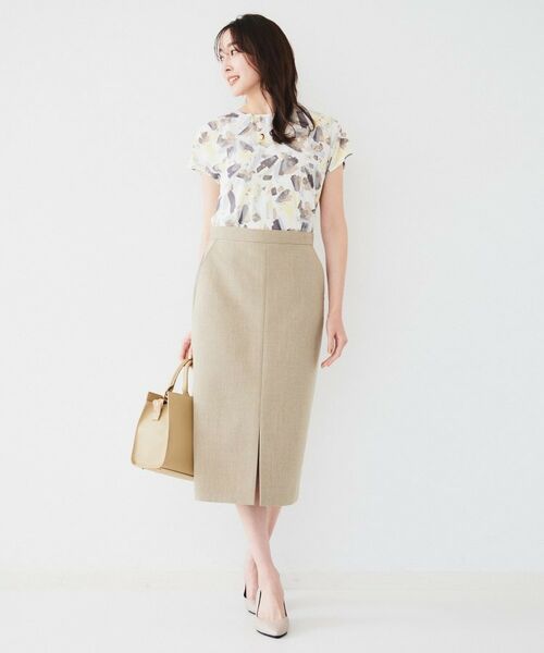 UNTITLED / アンタイトル スカート | 【セットアップ可能】リネンライクキャンバス ペンシルスカート | 詳細9