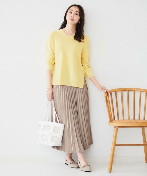 UNTITLED / アンタイトル ロング・マキシ丈スカート | 【セットアップ可能】セミフレアプリーツスカート | 詳細10