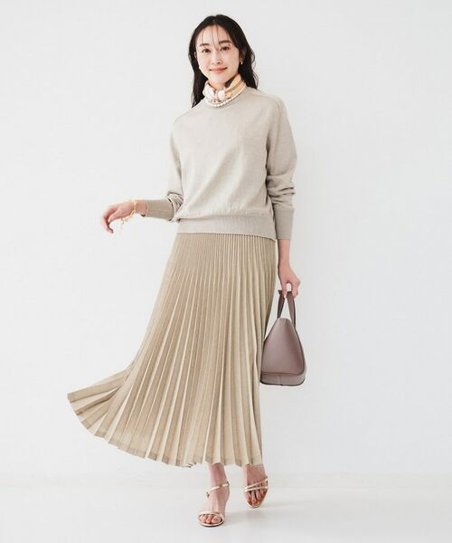 UNTITLED / アンタイトル ロング・マキシ丈スカート | 【セットアップ可能】セミフレアプリーツスカート | 詳細7