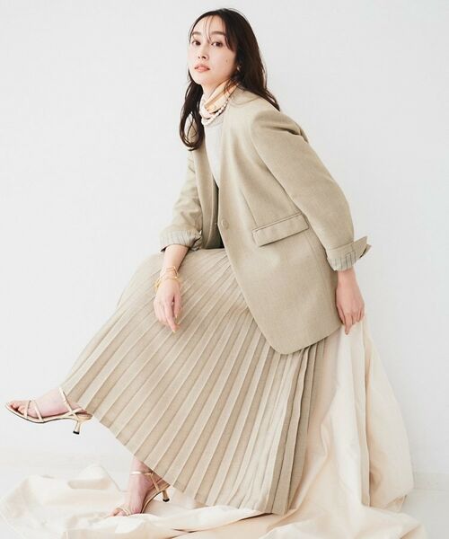 UNTITLED / アンタイトル ロング・マキシ丈スカート | 【セットアップ可能】セミフレアプリーツスカート | 詳細8