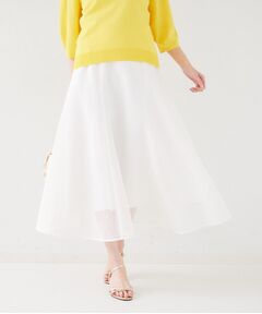 UNTITLED / アンタイトル ロング・マキシ丈スカート | 【手洗い可/トレンド】メッシュフレアスカート