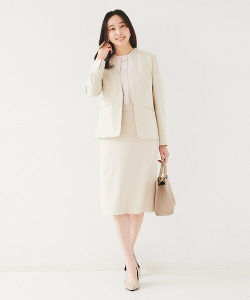 UNTITLED / アンタイトル ミニ・ひざ丈スカート | 【セットアップ可能】リネンライク タイトスカート | 詳細10