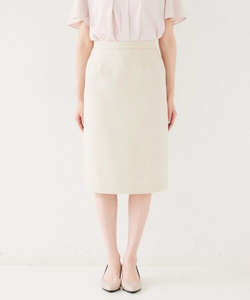UNTITLED / アンタイトル ミニ・ひざ丈スカート | 【セットアップ可能】リネンライク タイトスカート | 詳細20