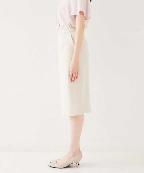 UNTITLED / アンタイトル ミニ・ひざ丈スカート | 【セットアップ可能】リネンライク タイトスカート | 詳細21
