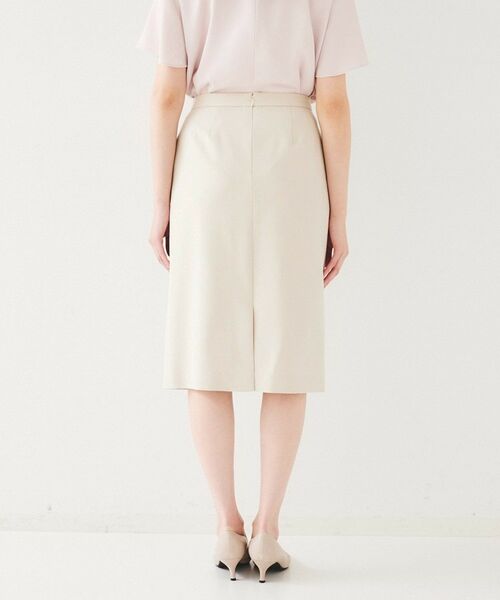 UNTITLED / アンタイトル ミニ・ひざ丈スカート | 【セットアップ可能】リネンライク タイトスカート | 詳細22