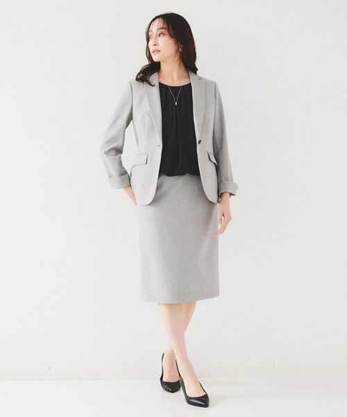 UNTITLED / アンタイトル ミニ・ひざ丈スカート | 【セットアップ可能】リネンライク タイトスカート | 詳細5