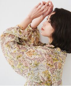 UNTITLED / アンタイトル シャツ・ブラウス | 【セットアップ可能】オールドフラワー プリントブラウス