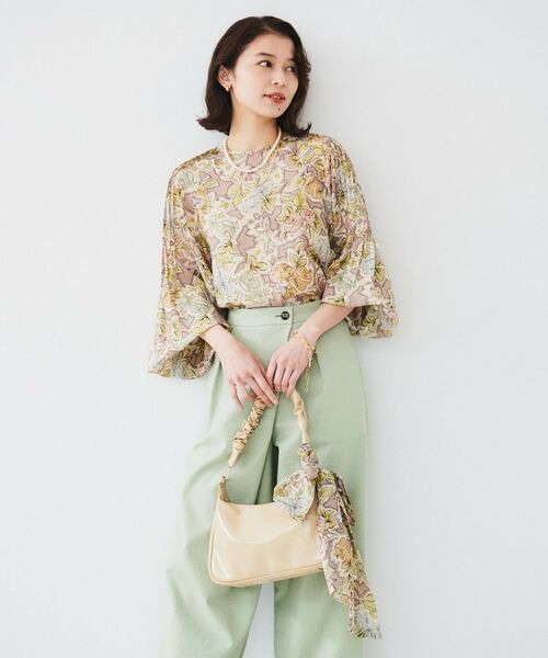 UNTITLED / アンタイトル シャツ・ブラウス | 【セットアップ可能】オールドフラワー プリントブラウス | 詳細10