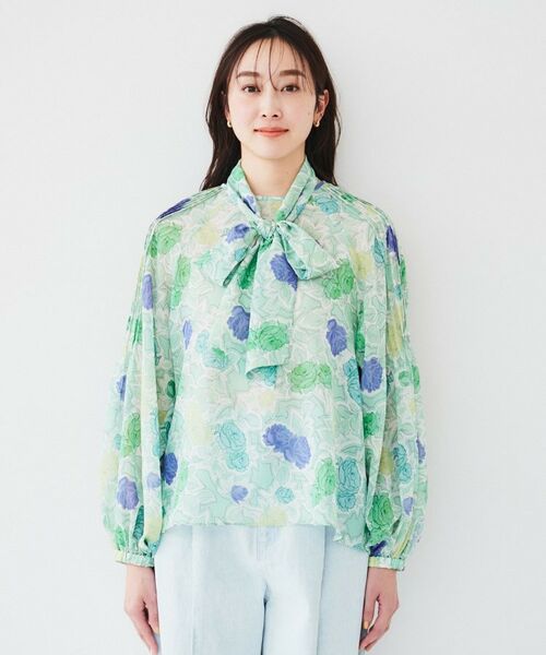 UNTITLED / アンタイトル シャツ・ブラウス | 【セットアップ可能】オールドフラワー プリントブラウス | 詳細14