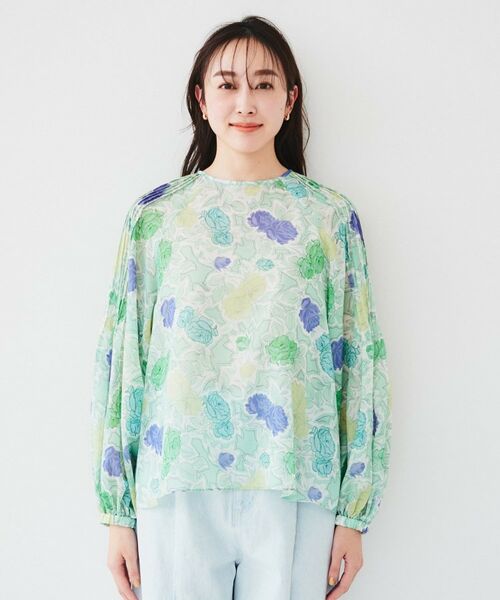 UNTITLED / アンタイトル シャツ・ブラウス | 【セットアップ可能】オールドフラワー プリントブラウス | 詳細15