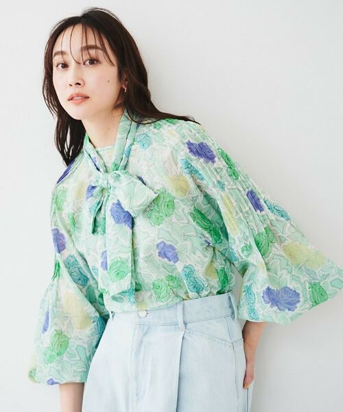 UNTITLED / アンタイトル シャツ・ブラウス | 【セットアップ可能】オールドフラワー プリントブラウス | 詳細2