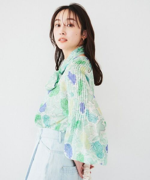 UNTITLED / アンタイトル シャツ・ブラウス | 【セットアップ可能】オールドフラワー プリントブラウス | 詳細3