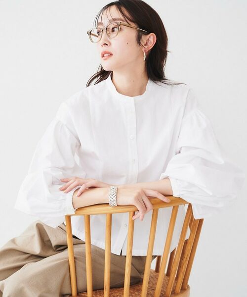 UNTITLED / アンタイトル シャツ・ブラウス | 【体型カバー】タイプライター ボリュームスリーブシャツ | 詳細2