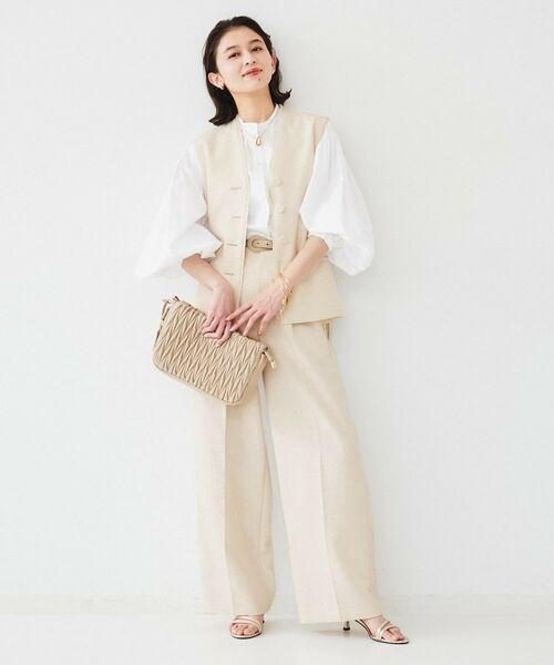 UNTITLED / アンタイトル シャツ・ブラウス | 【体型カバー】タイプライター ボリュームスリーブシャツ | 詳細4