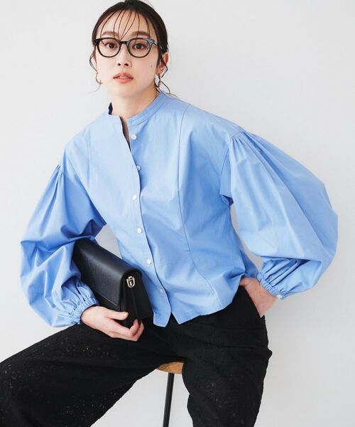 UNTITLED / アンタイトル シャツ・ブラウス | 【体型カバー】タイプライター ボリュームスリーブシャツ | 詳細6