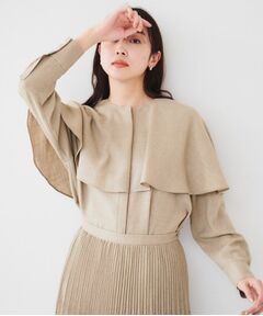 UNTITLED / アンタイトル シャツ・ブラウス | 【セットアップ可能】ケープカラーブラウス