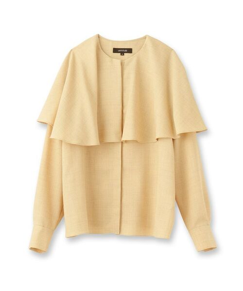 UNTITLED / アンタイトル シャツ・ブラウス | 【セットアップ可能】ケープカラーブラウス | 詳細1