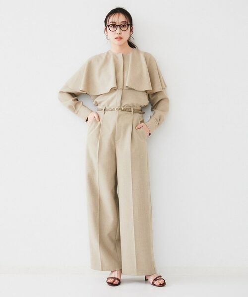 UNTITLED / アンタイトル シャツ・ブラウス | 【セットアップ可能】ケープカラーブラウス | 詳細10