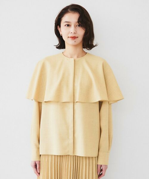 UNTITLED / アンタイトル シャツ・ブラウス | 【セットアップ可能】ケープカラーブラウス | 詳細12